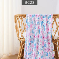 HKM-235347 Bamboo Cotton Newborn Baby Blanket and Bath Towel - Soft, Lightweight, Animal and Cartoon Patterns