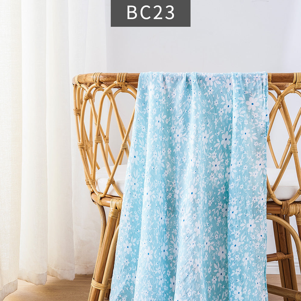 HKM-235347 Bamboo Cotton Newborn Baby Blanket and Bath Towel - Soft, Lightweight, Animal and Cartoon Patterns