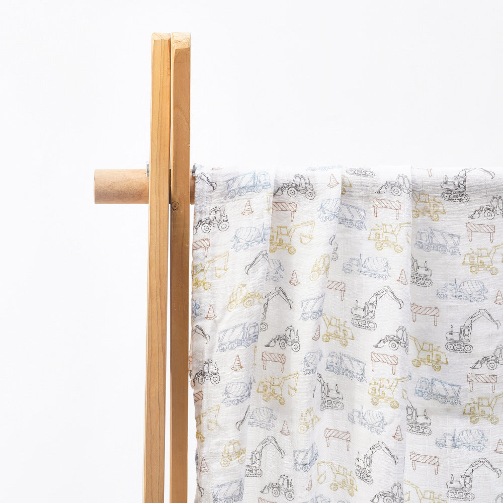 HKM-235347 Bamboo Cotton Newborn Baby Blanket and Bath Towel - Soft, Lightweight, Animal and Cartoon Patterns