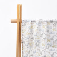 HKM-235347 Bamboo Cotton Newborn Baby Blanket and Bath Towel - Soft, Lightweight, Animal and Cartoon Patterns
