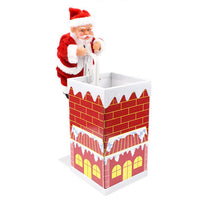 HKM-235539 Climbing Santa Claus Figurine with Music for Christmas Tree and Holiday Decoration