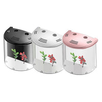 HKM-235603 Ecological Acrylic Half-Moon Fish Tank with LED Light and Filtration System