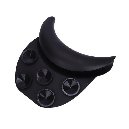 HKM-235731 Silicone Shampoo Chair Pillow with Suction Cup for Barber Shop Use - Black