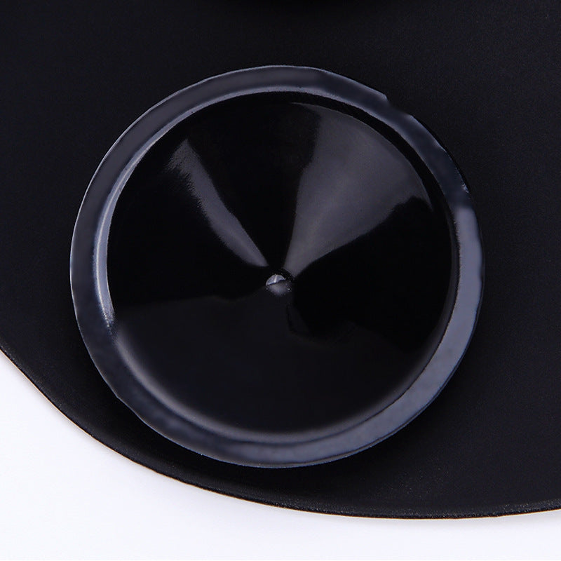 HKM-235731 Silicone Shampoo Chair Pillow with Suction Cup for Barber Shop Use - Black