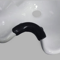 HKM-235731 Silicone Shampoo Chair Pillow with Suction Cup for Barber Shop Use - Black