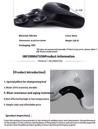HKM-235731 Silicone Shampoo Chair Pillow with Suction Cup for Barber Shop Use - Black
