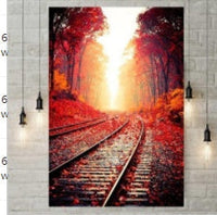 HKM-235923 5D Full Diamond Painting Kit for Home Decoration - Modern Cross Stitch Art for Bedroom and Living Room, 20x30 cm