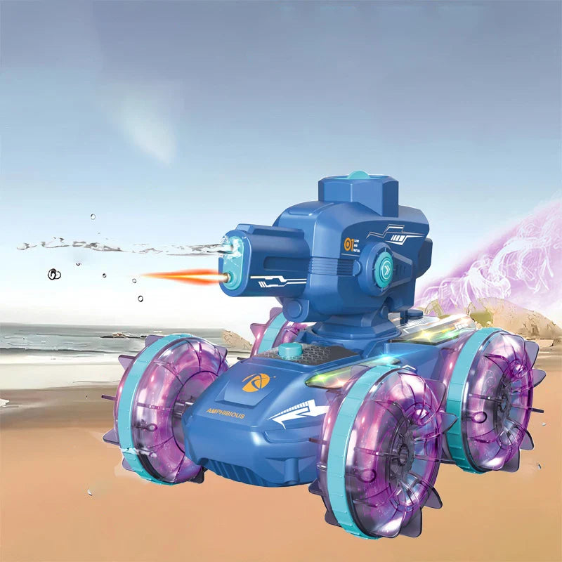 HKM-235923 Amphibious Remote Control Toy Car with 360-Degree Rotation and Water Spray Function