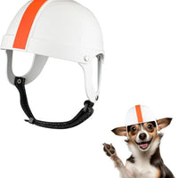 HKM-235923 Pet Ride Motorcycle Safety Helmet - Four Seasons, Available in White, Orange, Black & Yellow, Sizes S & M, ABS Material