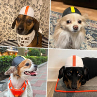 HKM-235923 Pet Ride Motorcycle Safety Helmet - Four Seasons, Available in White, Orange, Black & Yellow, Sizes S & M, ABS Material