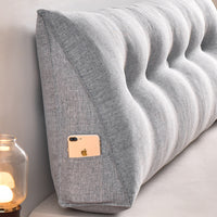 HKM-235923 Removable Washable Cotton and Linen Triangle Backrest Cushion in Multiple Sizes