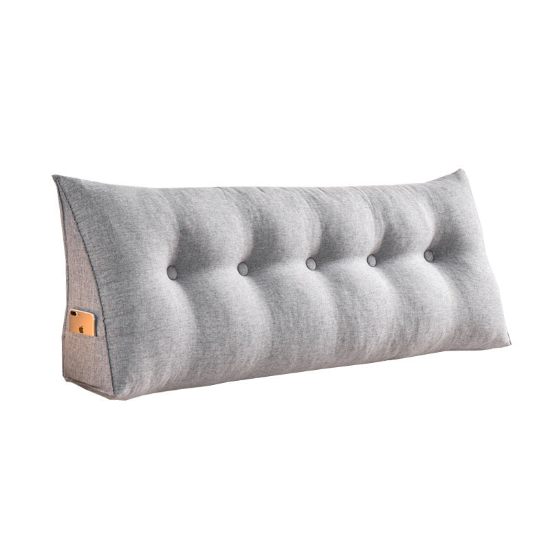 HKM-235923 Removable Washable Cotton and Linen Triangle Backrest Cushion in Multiple Sizes