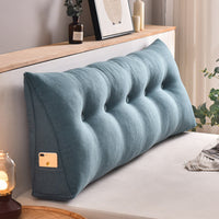 HKM-235923 Removable Washable Cotton and Linen Triangle Backrest Cushion in Multiple Sizes