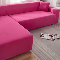 HKM-235987 Solid Color Stretch Sofa Cover for Dust Protection and Slip Resistance