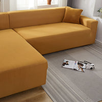HKM-235987 Solid Color Stretch Sofa Cover for Dust Protection and Slip Resistance