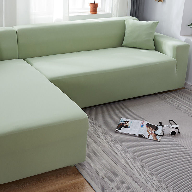HKM-235987 Solid Color Stretch Sofa Cover for Dust Protection and Slip Resistance