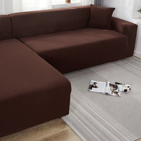 HKM-235987 Solid Color Stretch Sofa Cover for Dust Protection and Slip Resistance