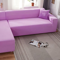 HKM-235987 Solid Color Stretch Sofa Cover for Dust Protection and Slip Resistance