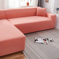 HKM-235987 Solid Color Stretch Sofa Cover for Dust Protection and Slip Resistance