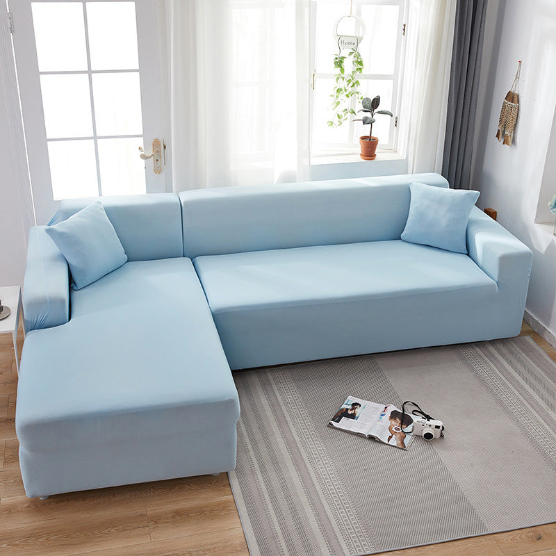 HKM-235987 Solid Color Stretch Sofa Cover for Dust Protection and Slip Resistance