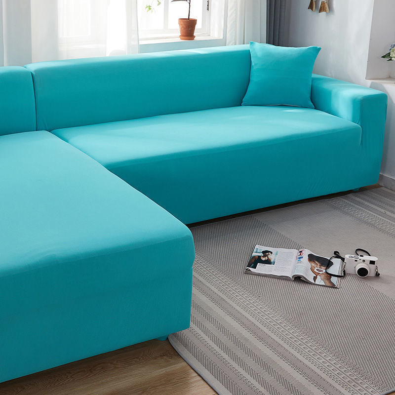 HKM-235987 Solid Color Stretch Sofa Cover for Dust Protection and Slip Resistance