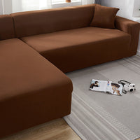 HKM-235987 Solid Color Stretch Sofa Cover for Dust Protection and Slip Resistance