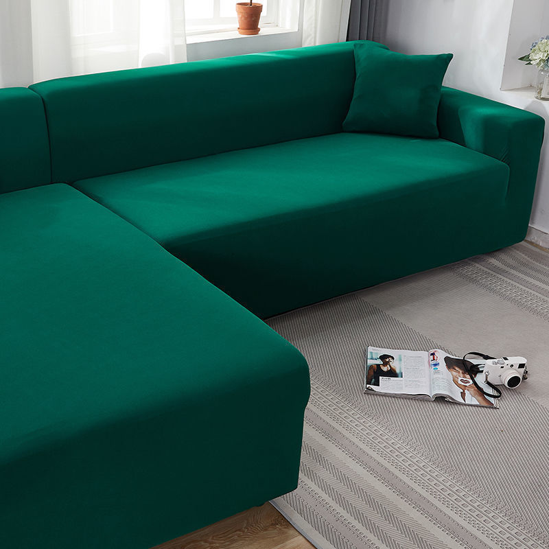HKM-235987 Solid Color Stretch Sofa Cover for Dust Protection and Slip Resistance