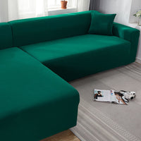 HKM-235987 Solid Color Stretch Sofa Cover for Dust Protection and Slip Resistance