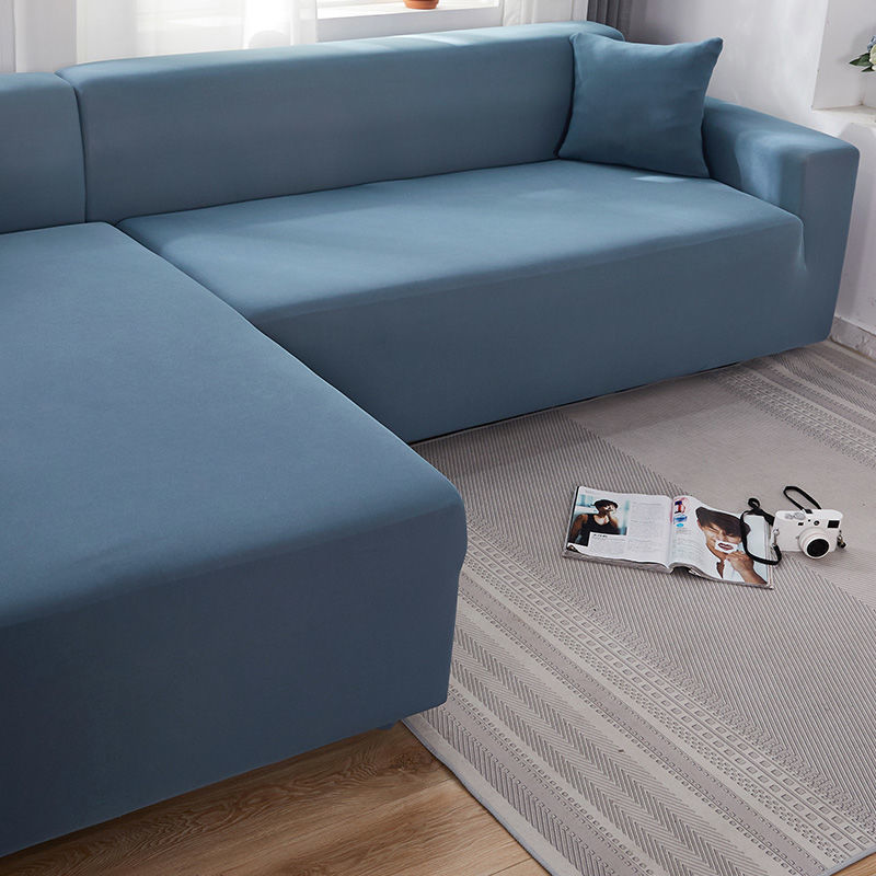 HKM-235987 Solid Color Stretch Sofa Cover for Dust Protection and Slip Resistance