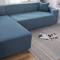 HKM-235987 Solid Color Stretch Sofa Cover for Dust Protection and Slip Resistance