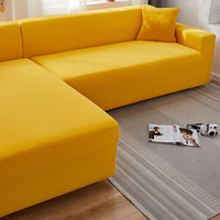 HKM-235987 Solid Color Stretch Sofa Cover for Dust Protection and Slip Resistance