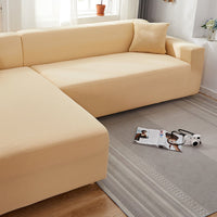 HKM-235987 Solid Color Stretch Sofa Cover for Dust Protection and Slip Resistance