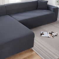 HKM-235987 Solid Color Stretch Sofa Cover for Dust Protection and Slip Resistance