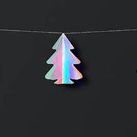 HKM-236051 3D Mini Christmas Flag Scene Show Window Pendant – Various Colors and Snowflake Designs in Paper