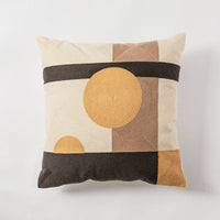HKM-236051 Modern Geometric Cotton Embroidered Pillowcase for Home and Commercial Spaces