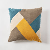 HKM-236051 Modern Geometric Cotton Embroidered Pillowcase for Home and Commercial Spaces
