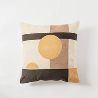 HKM-236051 Modern Geometric Cotton Embroidered Pillowcase for Home and Commercial Spaces