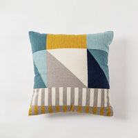 HKM-236051 Modern Geometric Cotton Embroidered Pillowcase for Home and Commercial Spaces