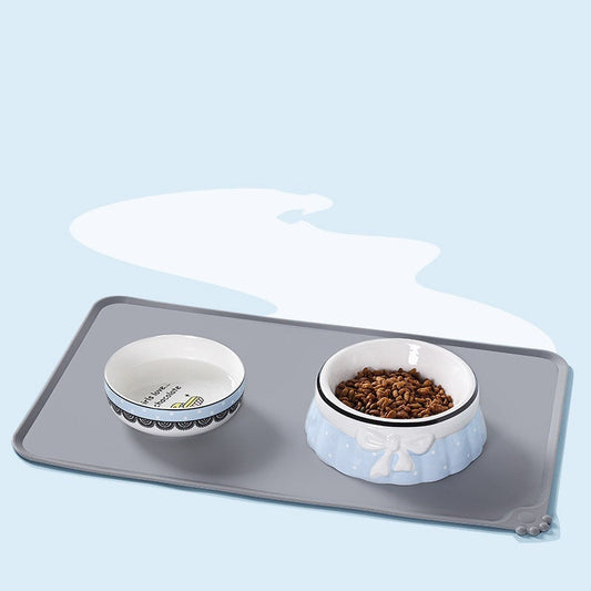 HKM-236115 Silicone Waterproof Non-Slip Pet Placemat for Dogs and Cats - Multiple Sizes and Colors Available