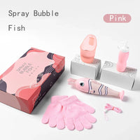 HKM-236179 Electric Automatic Fish Bubble Blower Toy for Kids - Summer Outdoor Fun
