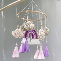 HKM-236243 Hand-Woven Nordic Style Baby Room Pendant - Pure Cotton, 60x23cm