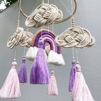 HKM-236243 Hand-Woven Nordic Style Baby Room Pendant - Pure Cotton, 60x23cm