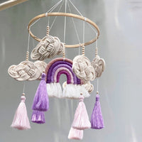 HKM-236243 Hand-Woven Nordic Style Baby Room Pendant - Pure Cotton, 60x23cm