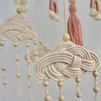 HKM-236243 Hand-Woven Nordic Style Baby Room Pendant - Pure Cotton, 60x23cm