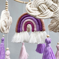 HKM-236243 Hand-Woven Nordic Style Baby Room Pendant - Pure Cotton, 60x23cm