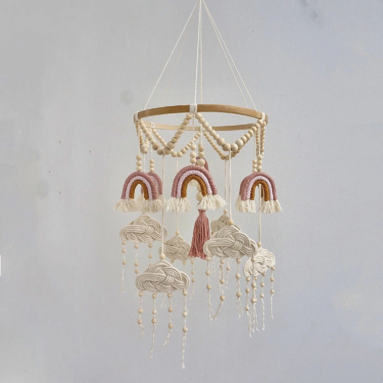 HKM-236243 Hand-Woven Nordic Style Baby Room Pendant - Pure Cotton, 60x23cm