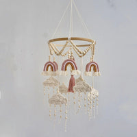 HKM-236243 Hand-Woven Nordic Style Baby Room Pendant - Pure Cotton, 60x23cm