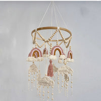 HKM-236243 Hand-Woven Nordic Style Baby Room Pendant - Pure Cotton, 60x23cm