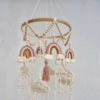 HKM-236243 Hand-Woven Nordic Style Baby Room Pendant - Pure Cotton, 60x23cm