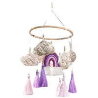 HKM-236243 Hand-Woven Nordic Style Baby Room Pendant - Pure Cotton, 60x23cm